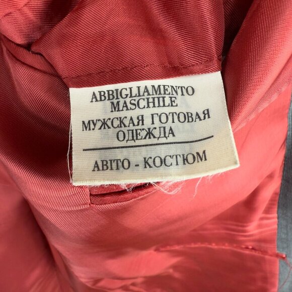 ERMENEGILDO ZEGNA Trofeo Wool 3 Button Front Checked Grey Blazer Jacket Size 50R - Picture 9 of 13